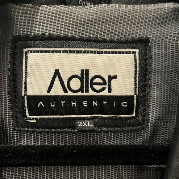 Adler double xl mens leather jacket - Picture 2 of 4
